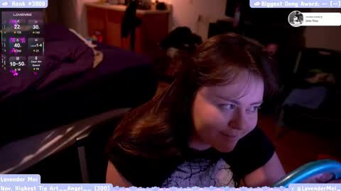 Snapshot of lavendermei chatting on December 19, 1:12 am LavenderMei online show from December 19, 1:12 am