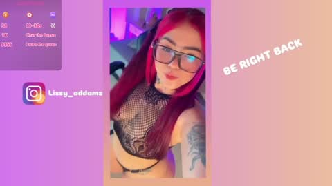 Snapshot of lissy_addams chatting on January 6, 10:15 pm Lissy online show from January 6, 10:15 pm