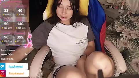 Snapshot of lizzy_kawuaii chatting on February 2, 3:05 am lizzy online show from February 2, 3:05 am