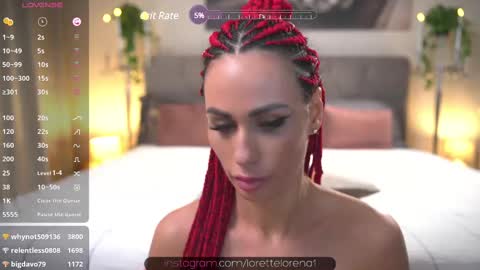 Snapshot of lorettelorenaa chatting on February 17, 5:14 am LoretteLorena online show from February 17, 5:14 am