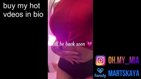 Snapshot of mia4sin chatting on February 17, 7:05 am Mia Martskaya online show from February 17, 7:05 am