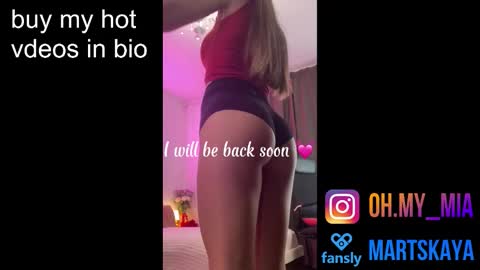 Snapshot of mia4sin chatting on February 24, 8:12 am Mia Martskaya online show from February 24, 8:12 am