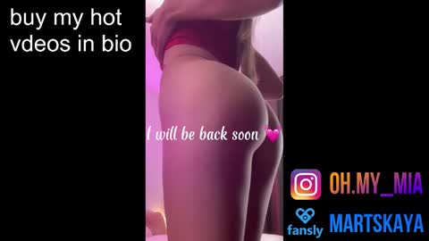 Snapshot of mia4sin chatting on February 25, 2:48 pm Mia Martskaya online show from February 25, 2:48 pm