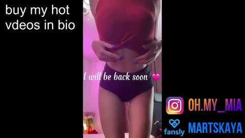 Snapshot of mia4sin chatting on February 28, 6:36 am Mia Martskaya online show from February 28, 6:36 am