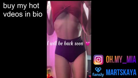 Snapshot of mia4sin chatting on March 17, 10:18 am Mia Martskaya online show from March 17, 10:18 am