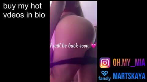 Snapshot of mia4sin chatting on June 17, 9:34 am Mia Martskaya online show from June 17, 9:34 am