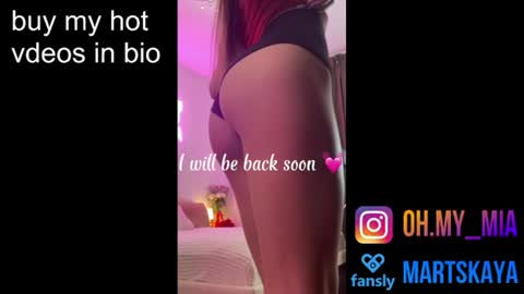 Snapshot of mia4sin chatting on June 19, 9:57 am Mia Martskaya online show from June 19, 9:57 am
