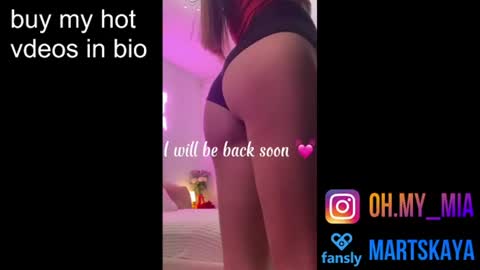 Snapshot of mia4sin chatting on June 22, 10:01 am Mia Martskaya online show from June 22, 10:01 am