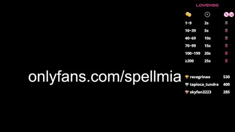 Snapshot of miaspell chatting on February 23, 10:09 pm Mia instagram miasspell online show from February 23, 10:09 pm