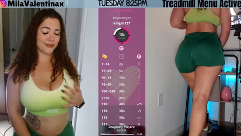 Snapshot of milavalentinax chatting on March 18, 12:25 am Mila Valentina online show from March 18, 12:25 am