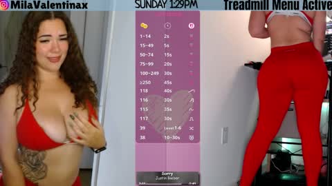 Snapshot of milavalentinax chatting on April 12, 5:29 pm Mila Valentina online show from April 12, 5:29 pm