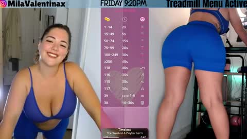 Snapshot of milavalentinax chatting on April 18, 1:20 am Mila Valentina online show from April 18, 1:20 am