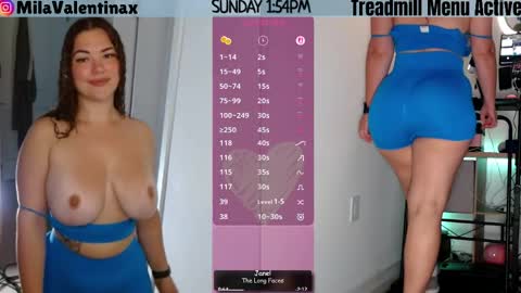 Snapshot of milavalentinax chatting on April 26, 5:54 pm Mila Valentina online show from April 26, 5:54 pm