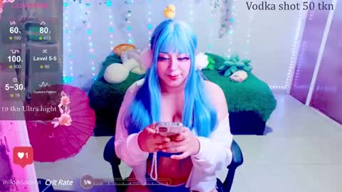 Snapshot of milkysakura chatting on January 27, 3:15 am Abby Lilia online show from January 27, 3:15 am
