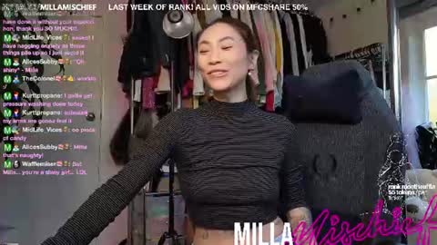 Milla Mischief online show from June 27, 4:39 am