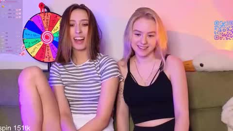 MilaBlack and  StacyBlonde Today unboxing Lovens OMG online show from February 21, 8:43 pm