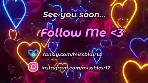 Snapshot of missblair12 chatting on July 5, 4:19 am MissBlair online show from July 5, 4:19 am