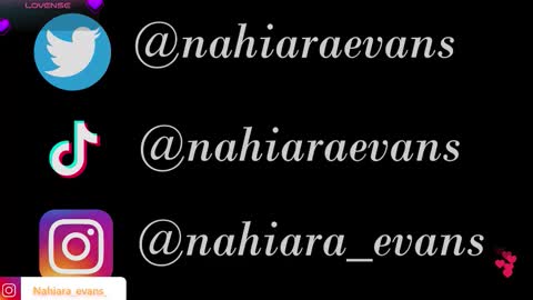 NAHIARA EVANS online show from December 2, 8:04 pm