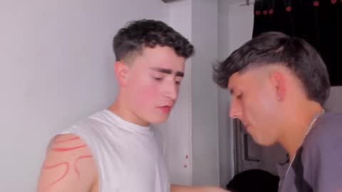 Snapshot of naughtysalomon chatting on February 2, 11:58 pm Salomon and Andy online show from February 2, 11:58 pm