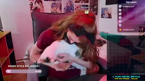 Snapshot of neko_nyaaa chatting on April 13, 5:40 pm Neko online show from April 13, 5:40 pm