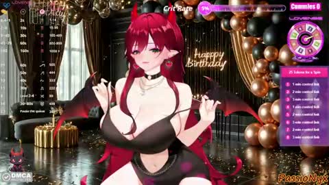 Snapshot of passionyx chatting on June 29, 2:40 am Succubus Nyx online show from June 29, 2:40 am