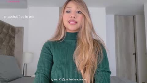 Paula Andrea online show from February 8, 8:12 pm