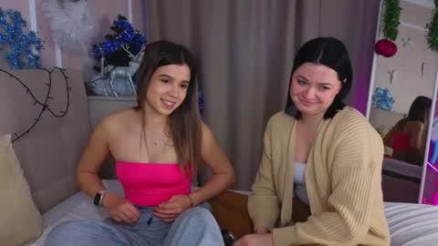 Lora black  and Lili blonde welcome you here online show from December 25, 11:22 am