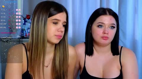 Lora black  and Lili blonde welcome you here online show from February 4, 11:49 am