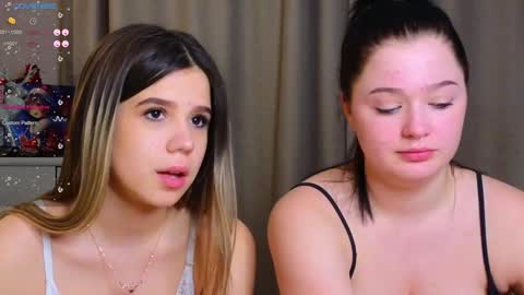Lora black  and Lili blonde welcome you here online show from February 7, 2:58 pm