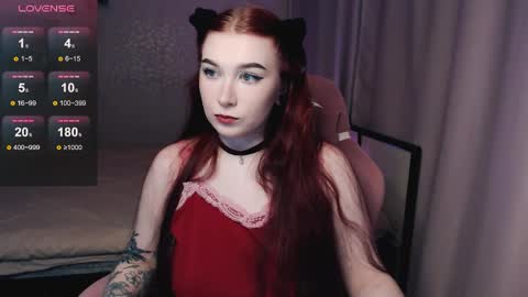 Snapshot of redhaired_kitty chatting on April 23, 8:44 pm Lina online show from April 23, 8:44 pm