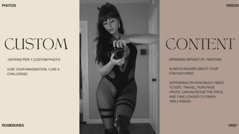Rosie Bones online show from June 20, 10:34 pm