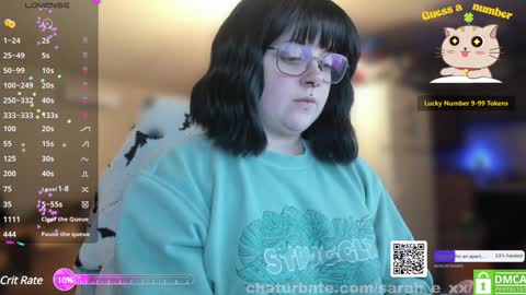 Sarah online show from December 2, 1:03 am
