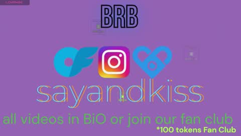 Say and kiss online show from March 22, 3:15 pm