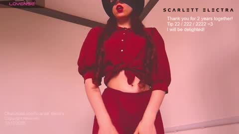 Snapshot of scarlett_electra chatting on October 10, 3:22 pm SCARLETT ELECTRA - online show from October 10, 3:22 pm