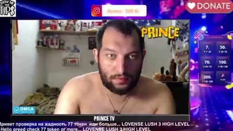 BISEXPRINCE777 online show from June 25, 6:34 pm