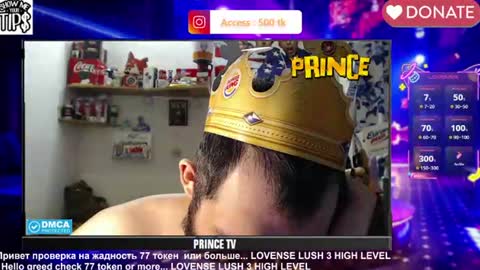 BISEXPRINCE777 online show from June 27, 2:05 am