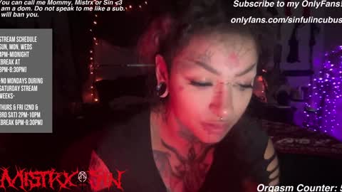 Mistrx Sin online show from December 20, 2:41 am