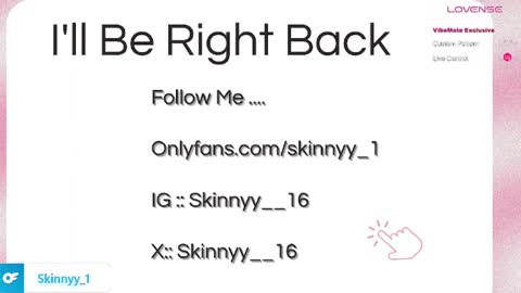 Snapshot of skinnyy__016__ chatting on April 28, 6:51 am Skinnyy online show from April 28, 6:51 am