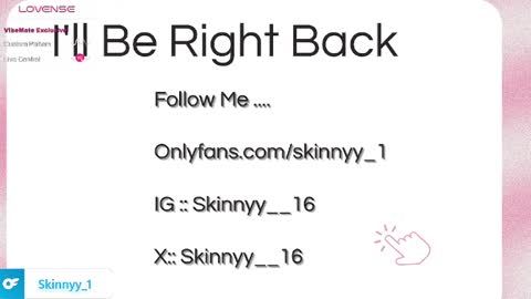 Snapshot of skinnyy__016__ chatting on May 12, 10:12 am Skinnyy online show from May 12, 10:12 am