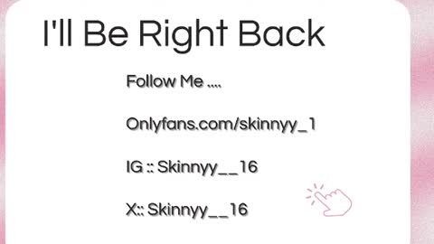 Snapshot of skinnyy__016__ chatting on May 19, 6:31 am Skinnyy online show from May 19, 6:31 am