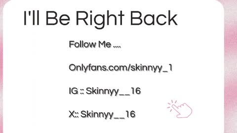 Snapshot of skinnyy__016__ chatting on May 22, 8:21 am Skinnyy online show from May 22, 8:21 am