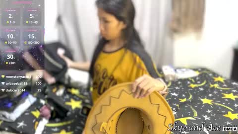 Snapshot of skye16484 chatting on October 3, 12:57 pm Skye and Ace online show from October 3, 12:57 pm