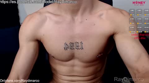 Snapshot of soyraydimarco_ chatting on January 29, 2:00 pm RayDimarco independent model online show from January 29, 2:00 pm