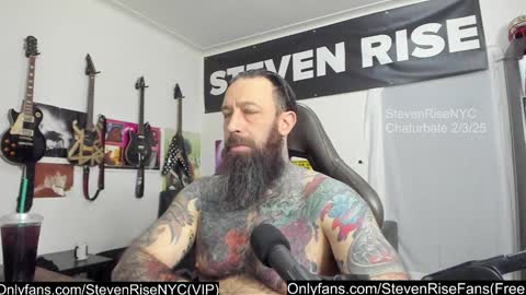 StevenRiseNYC online show from February 3, 1:08 pm