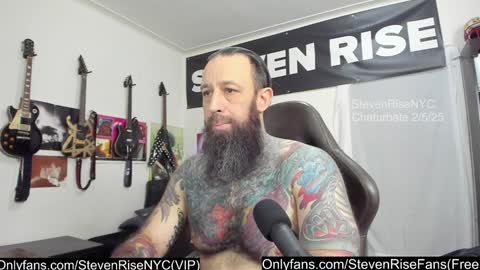 StevenRiseNYC online show from February 5, 2:37 pm