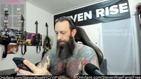 StevenRiseNYC online show from February 28, 12:09 pm