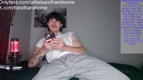 Snapshot of talltatsandhandsome2 chatting on April 4, 2:43 am talltatsandhandsome2 online show from April 4, 2:43 am