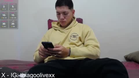 Snapshot of thiago_hot_boy chatting on February 14, 9:03 am Thiago independent model online show from February 14, 9:03 am