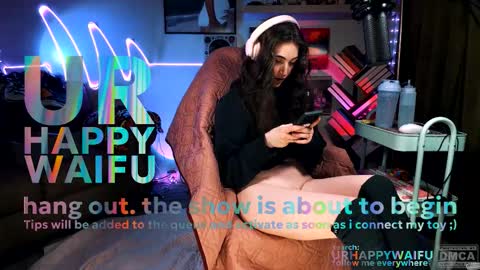 Snapshot of urhappywaifu chatting on March 21, 12:59 am kae online show from March 21, 12:59 am