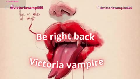 Snapshot of victoriavampire666 chatting on June 24, 12:31 am Victoria Vampire online show from June 24, 12:31 am